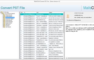 MailsClick Convert PST File screenshot 2