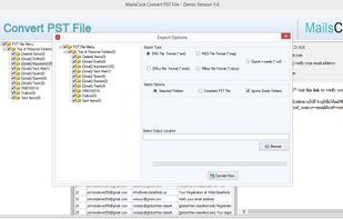 MailsClick Convert PST File screenshot 1