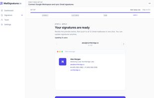 MailSignatures.io screenshot 1