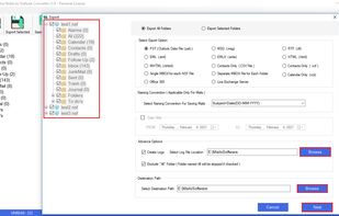MailsSoftware Lotus Notes to Outlook screenshot 1