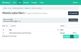 Mailtrain screenshot 1