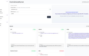 Deliverability Analytics on mailwarm