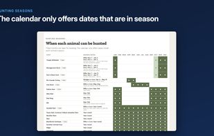 Hunting seasons by species