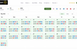 Review, schedule, and manage upcoming social media content in one calendar.