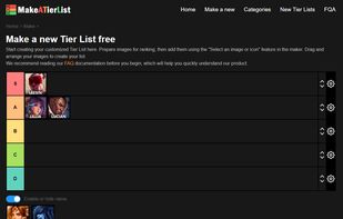 Make a Tier List screenshot 1