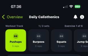 Performing a Workout