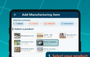 Add an item to your manufacturing list