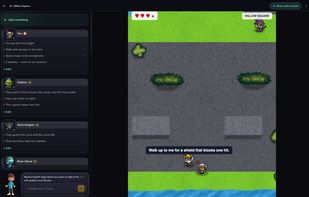 Makerplay's game editor lets kids think in a structured way to define their game objects, their behaviour and appearance.