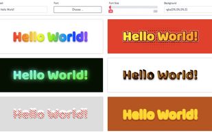 choose effect and instant customize in the cool text gallery