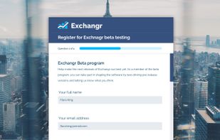 An example of a customer facing fully branded form (workflow)