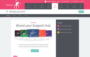 There are extensive options to brand and change the visual appearance of all the parts of Malcolm! your customers will see