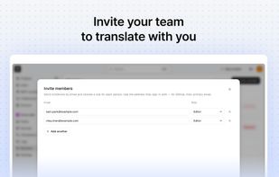 Invite your team to translate with you