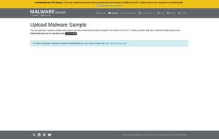 MalwareBazaar screenshot 1
