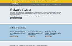 MalwareBazaar screenshot 1