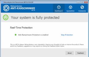 Malwarebytes Anti-Ransomware screenshot 1