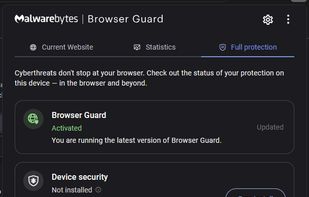 Full protection screen.