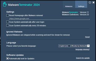 MalwareTerminator screenshot 1