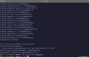 Activating an environment
