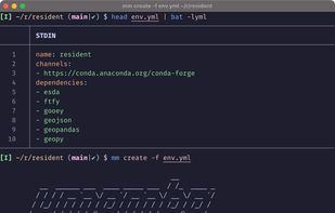 Creating an environment from a file