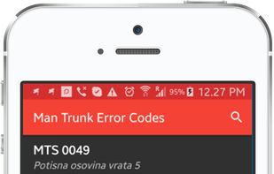 MAN truck code errors screenshot 1