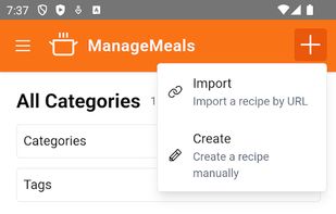 ManageMeals screenshot 2