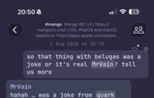 Mango IRC screenshot 3
