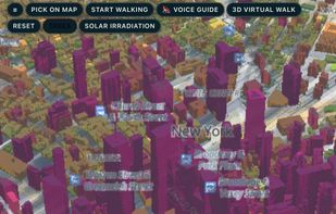 Simulated shadows over NY
