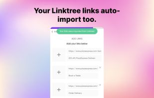 If you use Linktree on Instagram, the links will be auto-imported too.