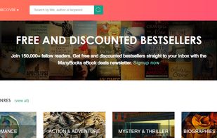 ManyBooks.net screenshot 2