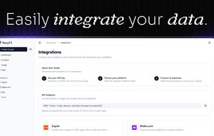 Easily integrate your data