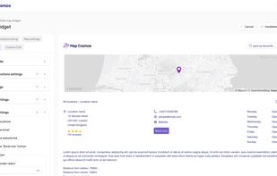 MapCosmos visual widget builder