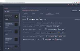 Style your layers according to the values of the data attributes, which will allow you to present location data visualizations to your users in a way that is readable and attractive. No need to code, just drag-and-drop.