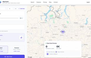 MapScout Tool Interface
