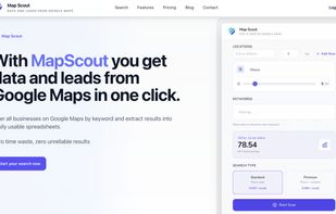 MapScout Website home