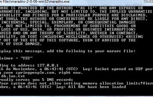 MaraDNS screenshot 1