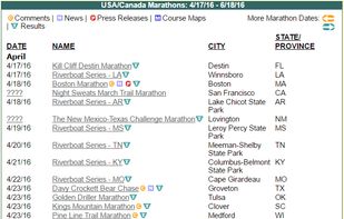 MarathonGuide.com screenshot 1