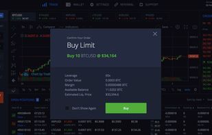 Opening Limit Order on Margex