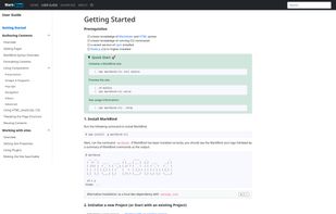 MarkBind screenshot 1