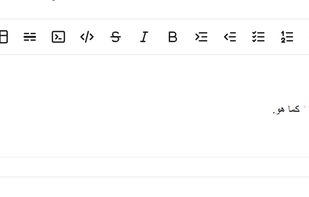 Right-to-left support for Arabic, Urdu and Farsi. The toolbar, text and status bar all mirror, with no CSS overrides.