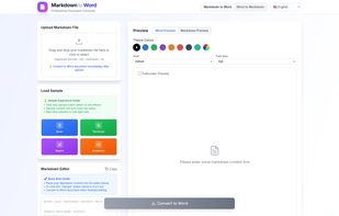 Markdown to Word screenshot 1