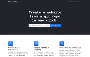 MarkdownSite screenshot 1