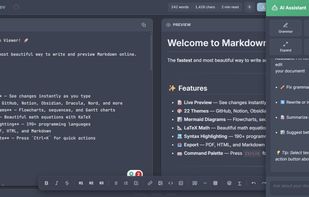 has AI to help writing 