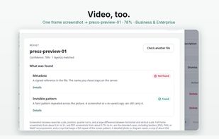 Video marking (Business and Enterprise)