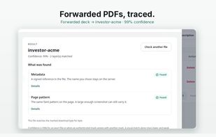 Find whose copy of a forwarded PDF leaked