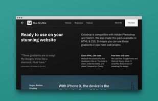 Website template to sell digital products.