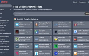 Home Page of MarketingToolsList.com