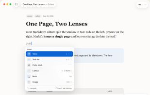 Access common markdown tags anywhere in the document