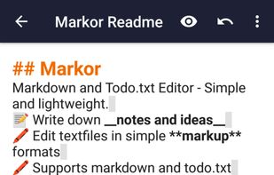 Markor screenshot 1