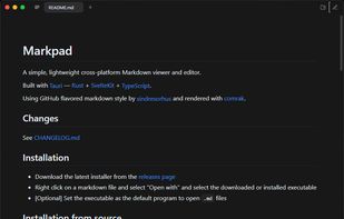 Markdown preview on macOS