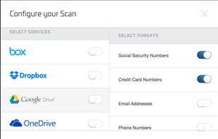 Select your services and the exposed information you want to uncover.